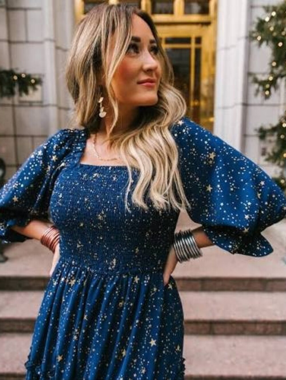 Ivy City Co Starry Nights Dress, L